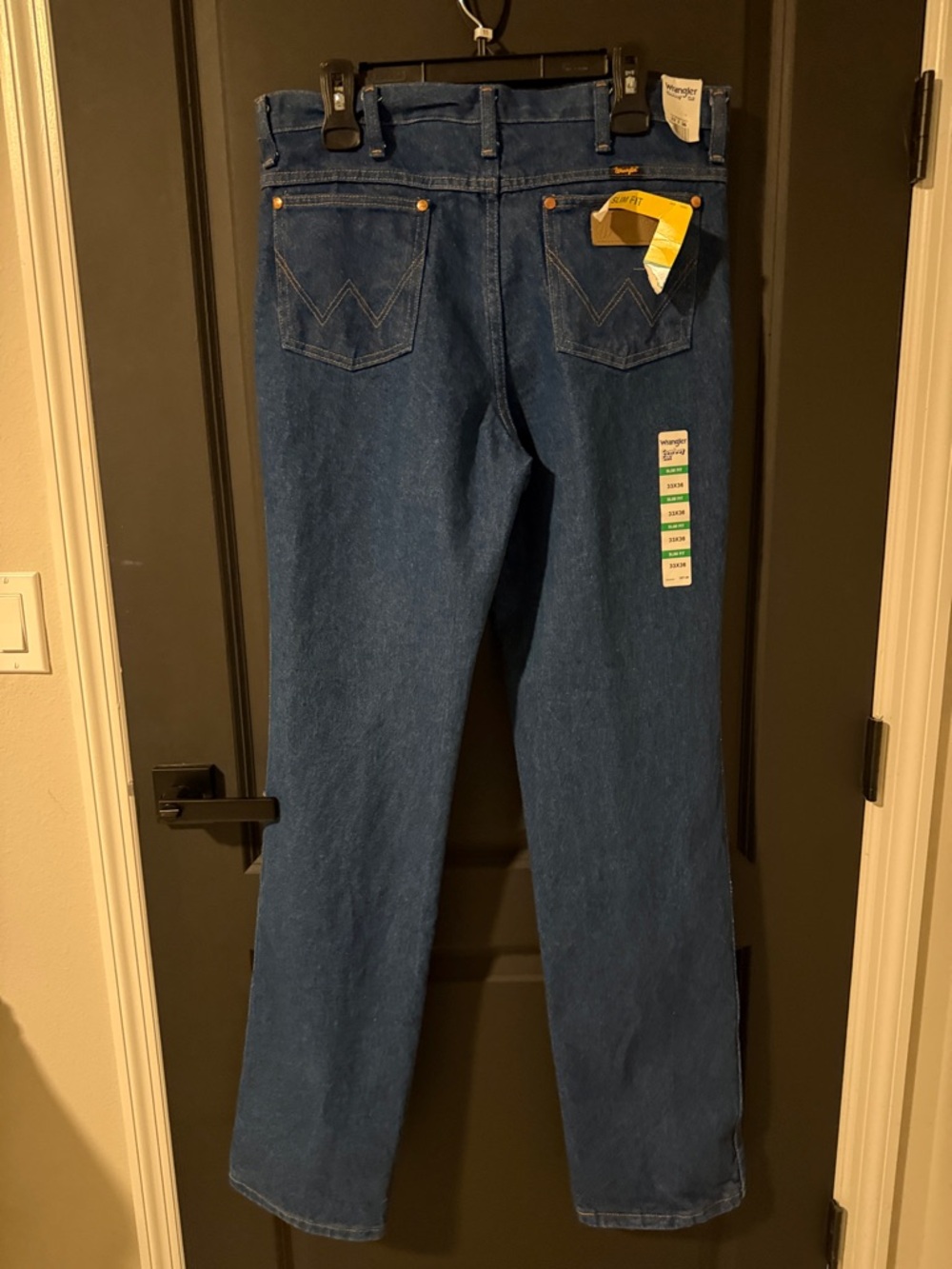 Wrangler Women”s Straight Jeans in Dark Blue Denim